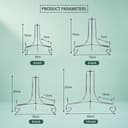 Metal Display Stand for multi purpose Desk Clock, Photo Frame, Plate Holder