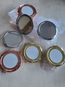 Makeup mirror DIY gift rounded foldable double magnifying mirror Metal