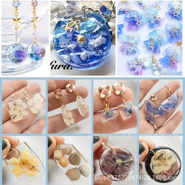 UV Resin Fast-Cure Crystal Clear resin for Jewelry Making