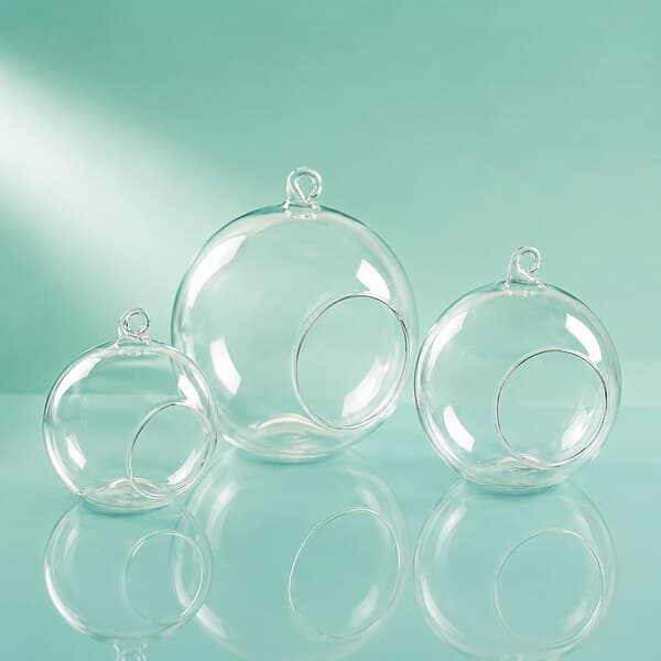 Hanging round glass Bottle