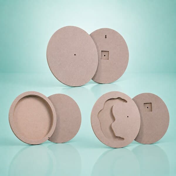 MDF Base Clock, MDF art base for DIY