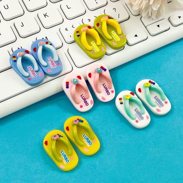Slippers Flip Flops Shoes Resin Accessories DIY