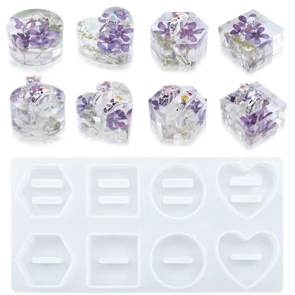 Resin Ring holder 8 shape ring holder mold