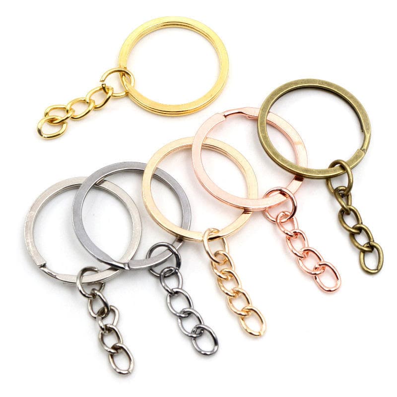 Key Ring Flat Ring Key Chain DIY Accessories